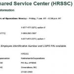 USPS HRSSC phone number - USPS human resources